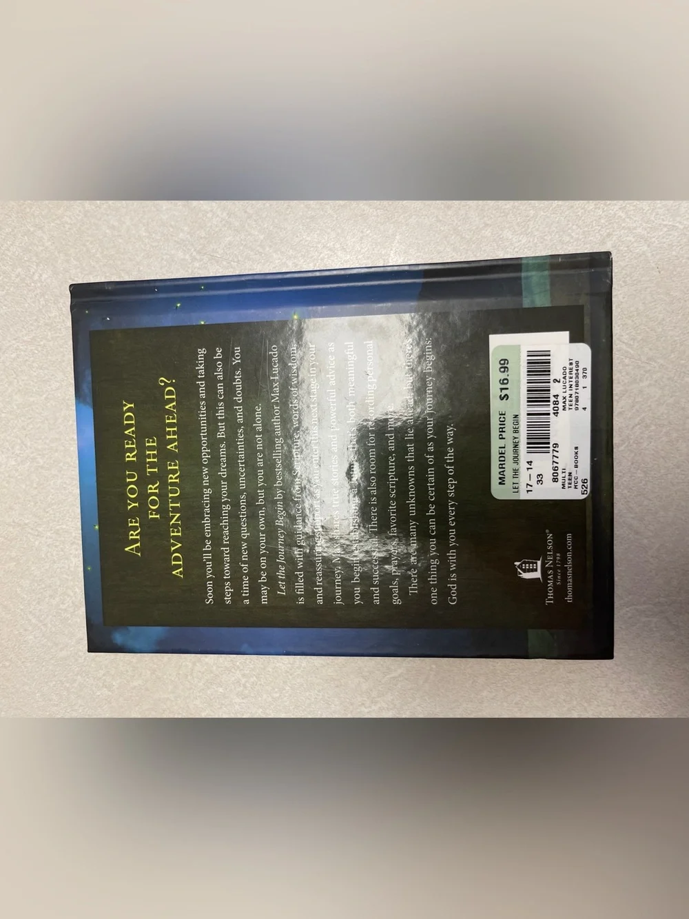 Max Lucado Let the Journey Begin Hardcover Christian Devotional Journal Book